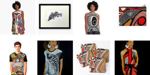 Nathalie Le Riche Designer Clothing, Homeware & Accessories - A-Line Dresses, Fish Prints, Tribal Prints, Abstract Prints, Zipper Pouches, Tribal T-shirts, Fish T-Shirts, Coasters, Scarves - Nathalie Le Riche Redbubble Store